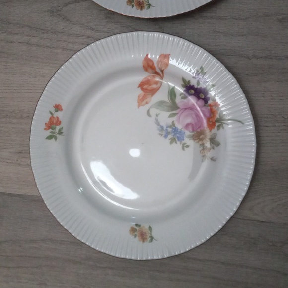 4 dessert plates made by JLMENAU in the German Democratic Republic. - Picture 4 of 6